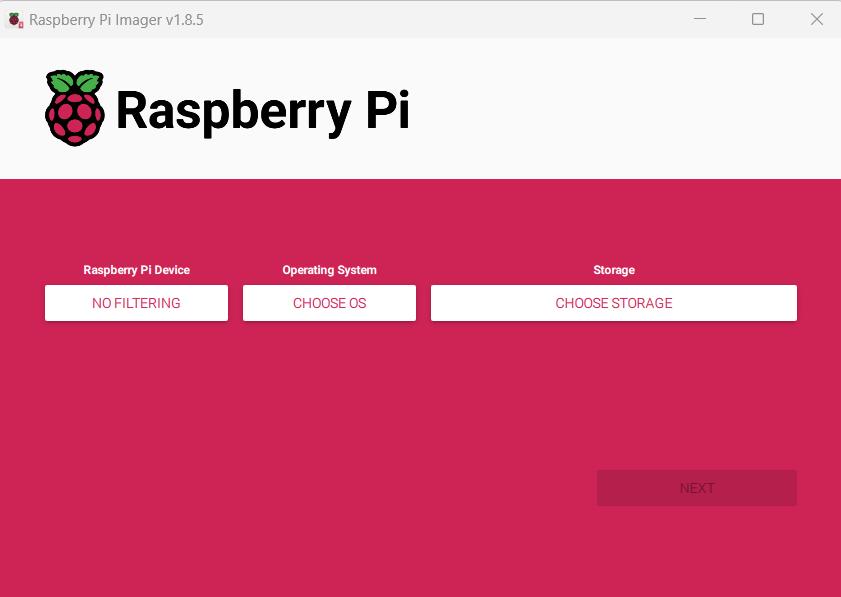 Raspberry Pi Imager 1.8.5